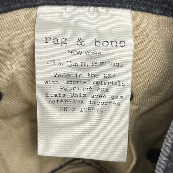 Rag & Bone Skinny Denim Jeans Rock w/ Holes Size 27 Distressed Grunge Emo - Picture 12 of 16